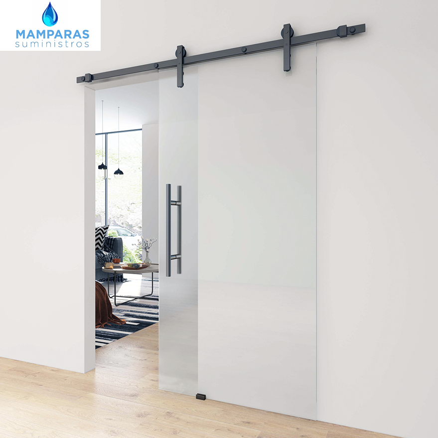 MS20251 PERFIL ABISAGRADO PARA MAMPARA DE BAÑO EN ALUMINIO ANODIZADO NEGRO  MATE