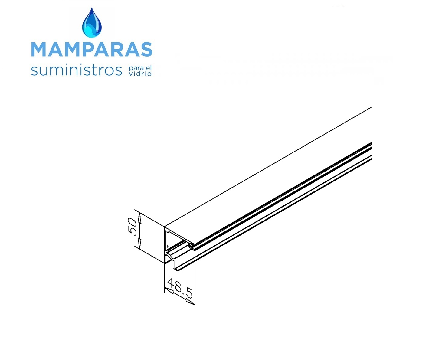 Perfiles para mamparas