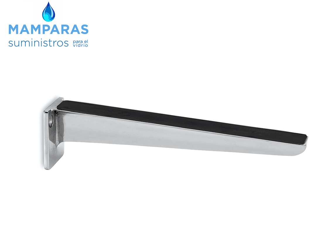 Soporte para estante de cristal de 2 piezas de 0.157 in con agujero de  metal de 90 grados de montaje (soporte para estante de cristal de 90 grados  con