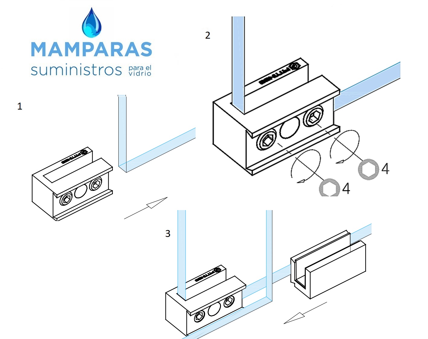 Que gomas debo utilizar en una mampara de puertas correderas. Tutoriales  Mundobricolaje 