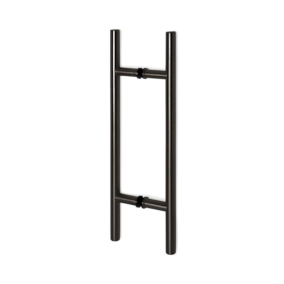 Tirador de acero inoxidable negro para puerta de madera o cristal