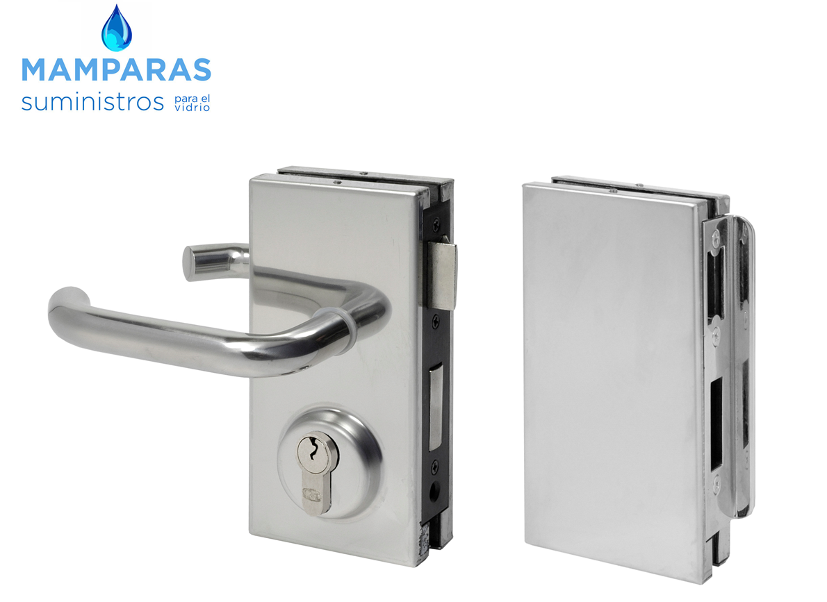 Cerradura para puertas de cristal, cerradura y cerradero para puertas de cristal , cerradura para puertas de de 10 mm , cerradura y cerradero para puertas de cristal de 10 mm.