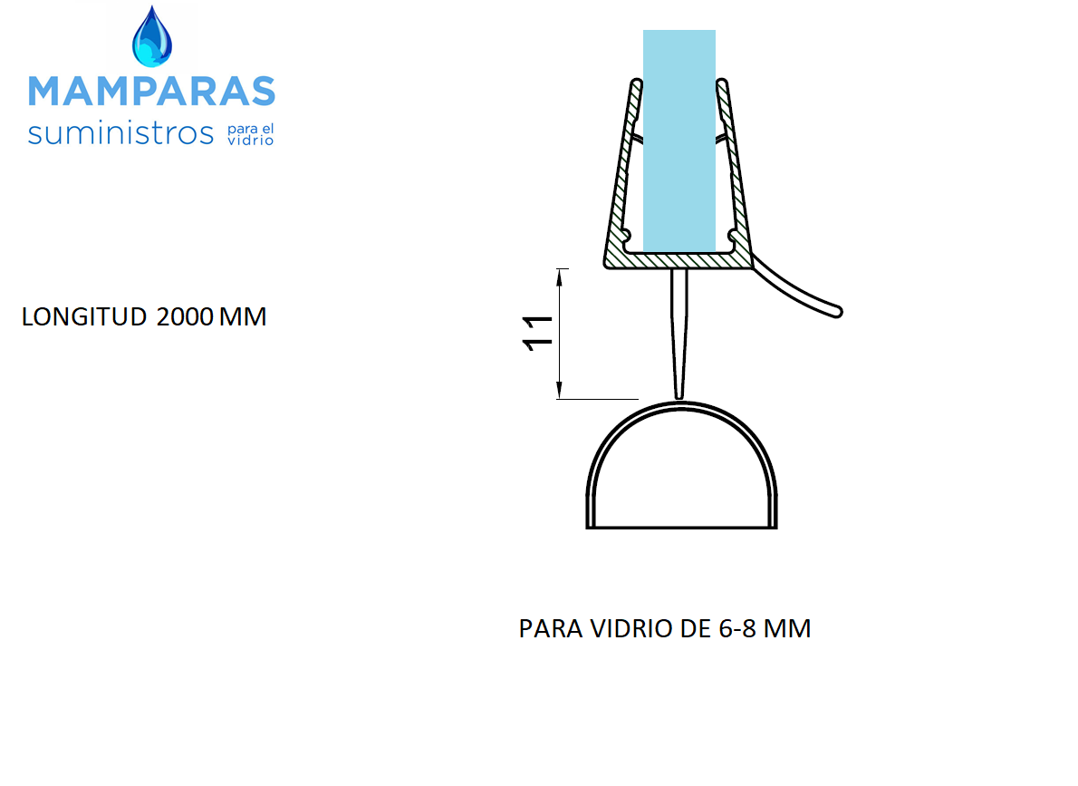 Juntas de Estanqueidad para Mamparas - Aramar Suministros del Vidrio