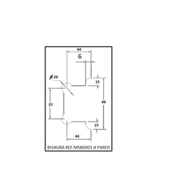 Muesca a vidrio para pared.