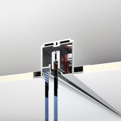 Detalle perfil a falso techo