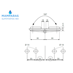 TIRADOR PARA PUERTA DE CRISTAL