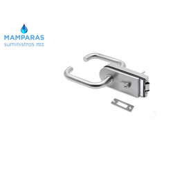 cerradura para puertas de cristal con marco con galce