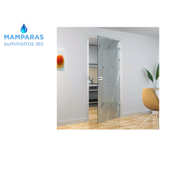 cerradura para puertas de cristal con marco con galce