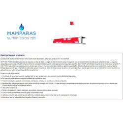 Perfil U de inox con cinta adhesiva