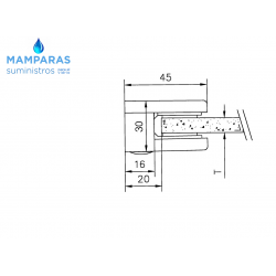 pinzas para cristal,pizas para vidrio,pinzas para baranda