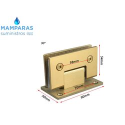 BISAGRA DORADA MATE CEPILLADO