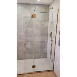 perfil u dorado mampara dorada