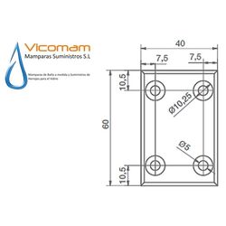 BISAGRA BB PARA PUERTAS DE CRISTAL