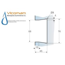BISAGRA BB PARA PUERTAS DE CRISTAL