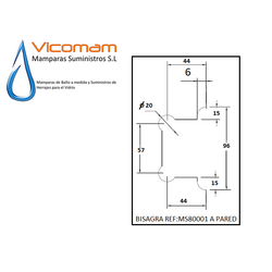 BISAGRA COBRE MATE CEPILLADO