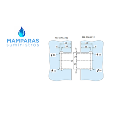 BISAGRA DORADA DOBLE