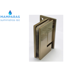 BISAGRA DORADA PARA PUERTA DE CRISTAL