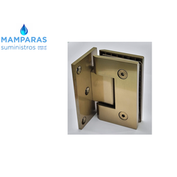 BISAGRA DORADA PARA PUERTA DE CRISTAL