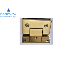 BISAGRA DORADA PARA PUERTA DE CRISTAL