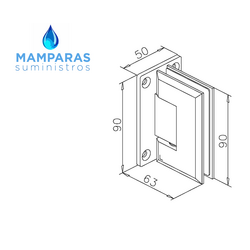 BISAGRA DORADA MATE CEPILLADO