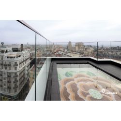 PERIL COMENZA PERFIL U PARA BARANDA DE CRISTAL