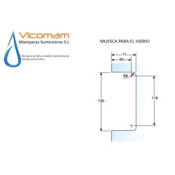 CERRADURA PARA PUERTA DE CRISTAL