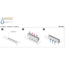PERIL COMENZA PERFIL U PARA BARANDA DE CRISTAL