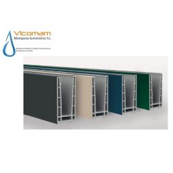 PERIL COMENZA PERFIL U PARA BARANDA DE CRISTAL