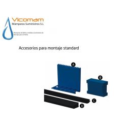 PERIL COMENZA PERFIL U PARA BARANDA DE CRISTAL