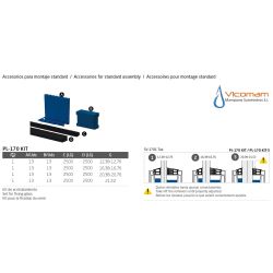 PERIL COMENZA PERFIL U PARA BARANDA DE CRISTAL