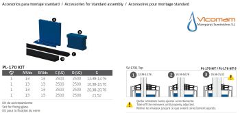PERIL COMENZA PERFIL U PARA BARANDA DE CRISTAL