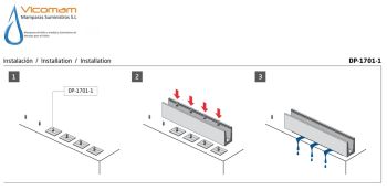 PERIL COMENZA PERFIL U PARA BARANDA DE CRISTAL