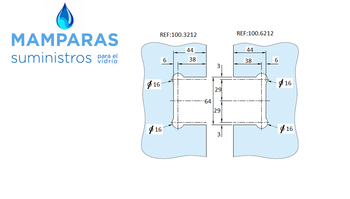 BISAGRA DORADA DOBLE