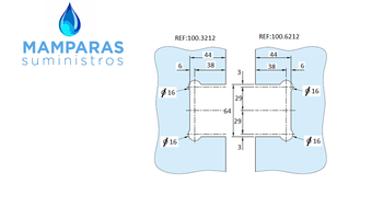 BISAGRA DORADA DOBLE