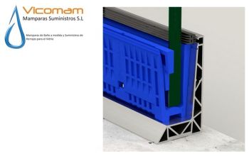 PERIL COMENZA PERFIL U PARA BARANDA DE CRISTAL