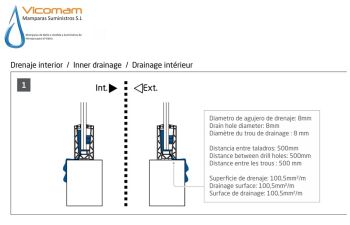 PERIL U PARA BARANDA DE CRISTAL