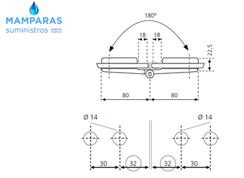 TIRADOR PARA PUERTA DE CRISTAL