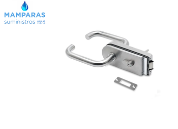 cerradura para puertas de cristal con marco con galce