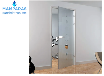 cerradura para puertas de cristal con marco con galce