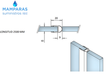 junta  para mampara de baño