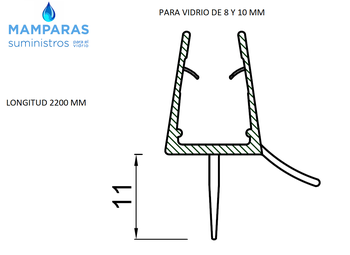 junta  para mampara de baño