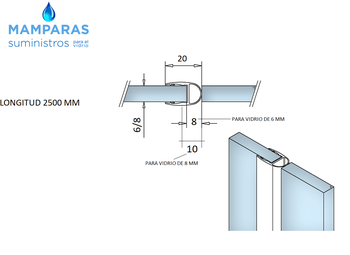 junta para mampara de baño