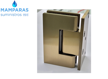 BISAGRA DORADA PARA PUERTA DE CRISTAL