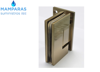 BISAGRA DORADA PARA PUERTA DE CRISTAL