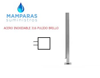 POSTE PARA BARANDA DE CRISTAL