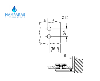 BISAGRA MINI INOX PARA PUERTAS DE CRISTAL